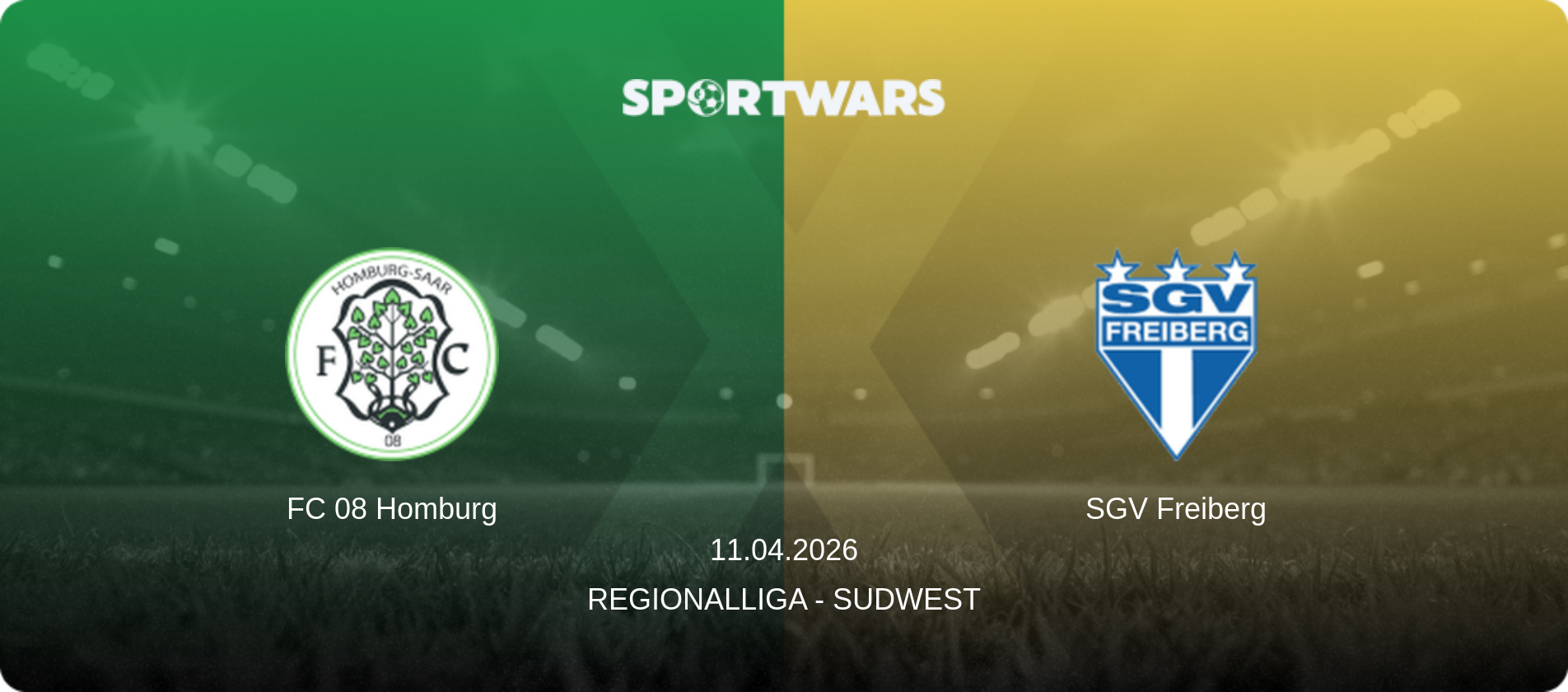 FC 08 Homburg — SGV Freiberg, 11.04.2026 — Regionalliga - SudWest (match preview)