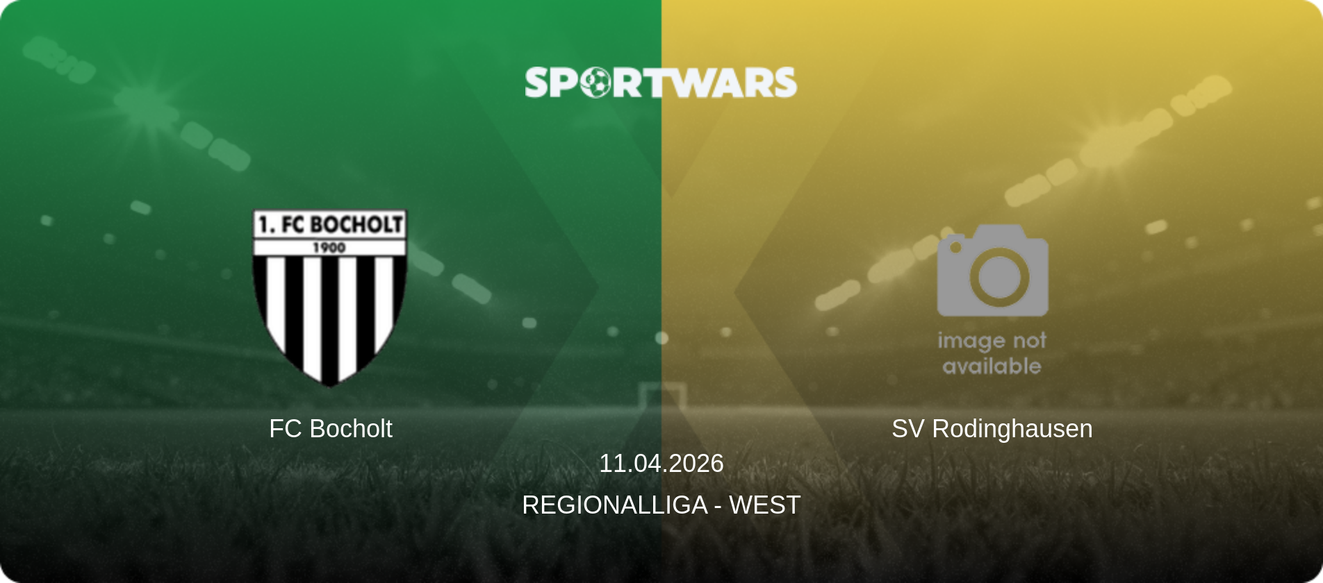 FC Bocholt — SV Rodinghausen, 11.04.2026 — Regionalliga - West (match preview)