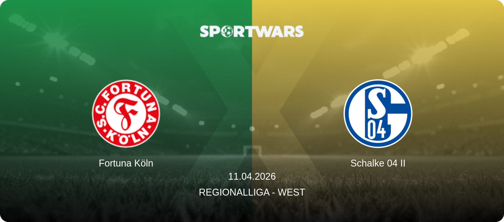 Fortuna Köln — Schalke 04 II, 11.04.2026 — Regionalliga - West (match preview)