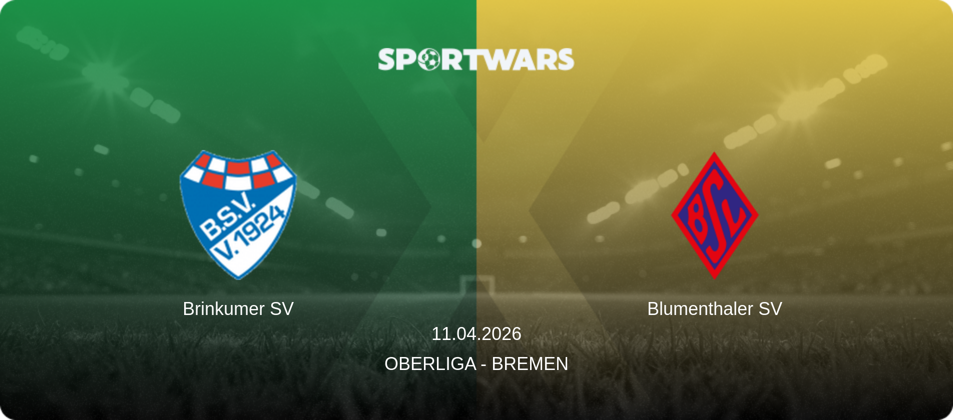 Brinkumer SV — Blumenthaler SV, 11.04.2026 — Oberliga - Bremen (match preview)