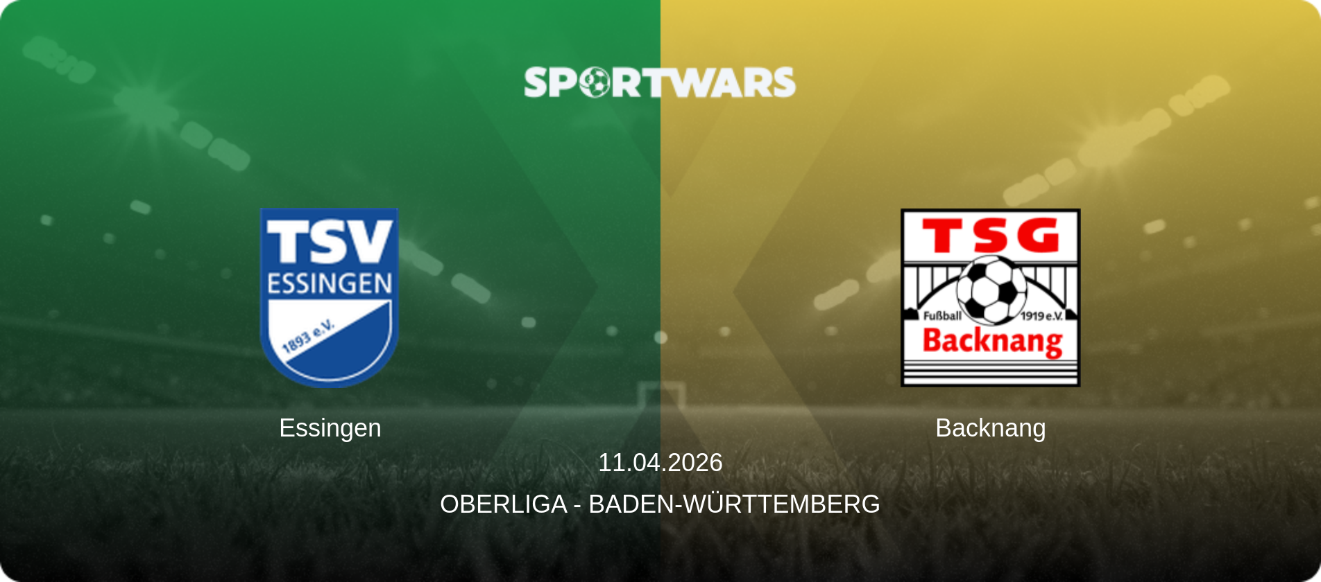 Essingen — Backnang, 11.04.2026 — Oberliga - Baden-Württemberg (match preview)