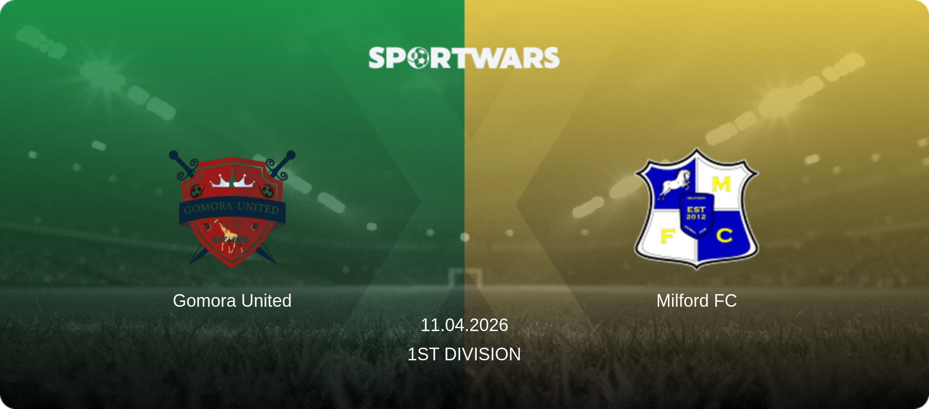 Gomora United — Milford FC, 11.04.2026 — 1st Division (match preview)
