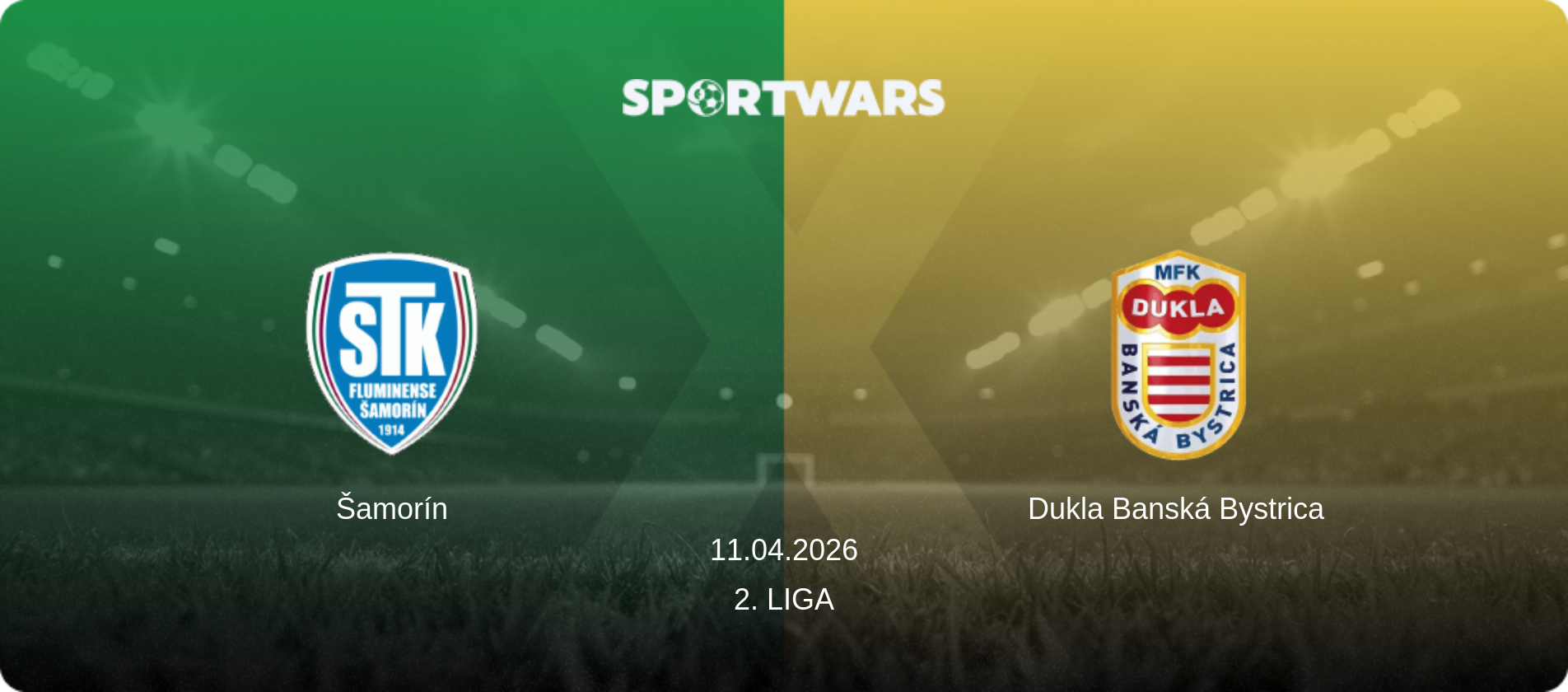 Šamorín — Dukla Banská Bystrica, 11.04.2026 — 2. Liga (match preview)
