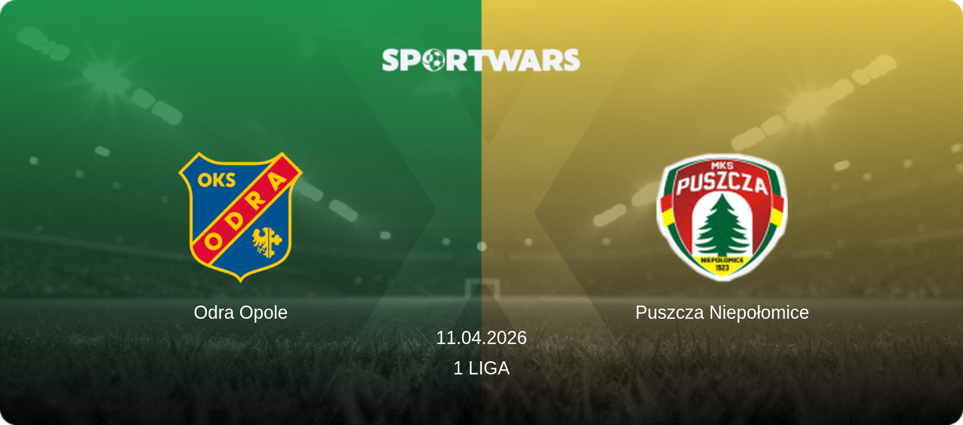 Odra Opole — Puszcza Niepołomice, 11.04.2026 — 1 Liga (match preview)