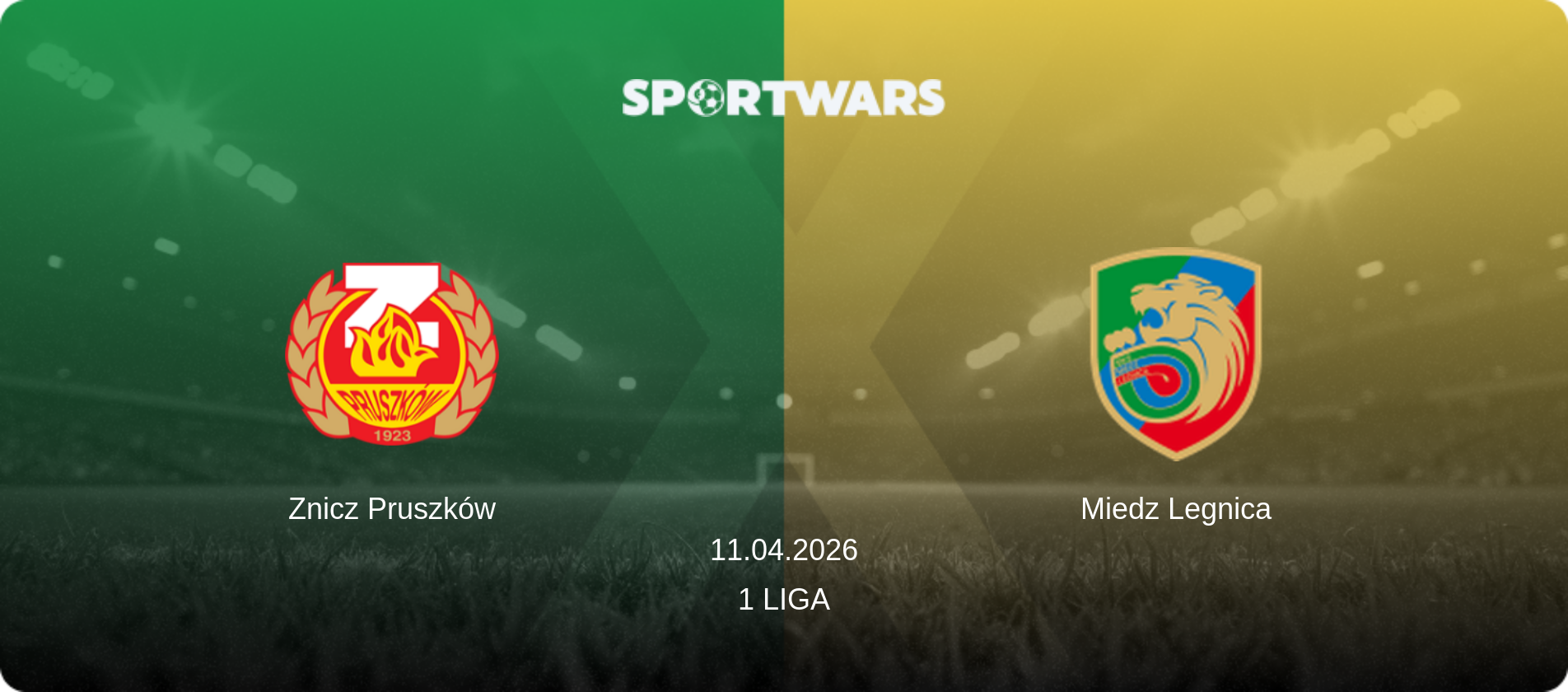 Znicz Pruszków — Miedz Legnica, 11.04.2026 — 1 Liga (match preview)