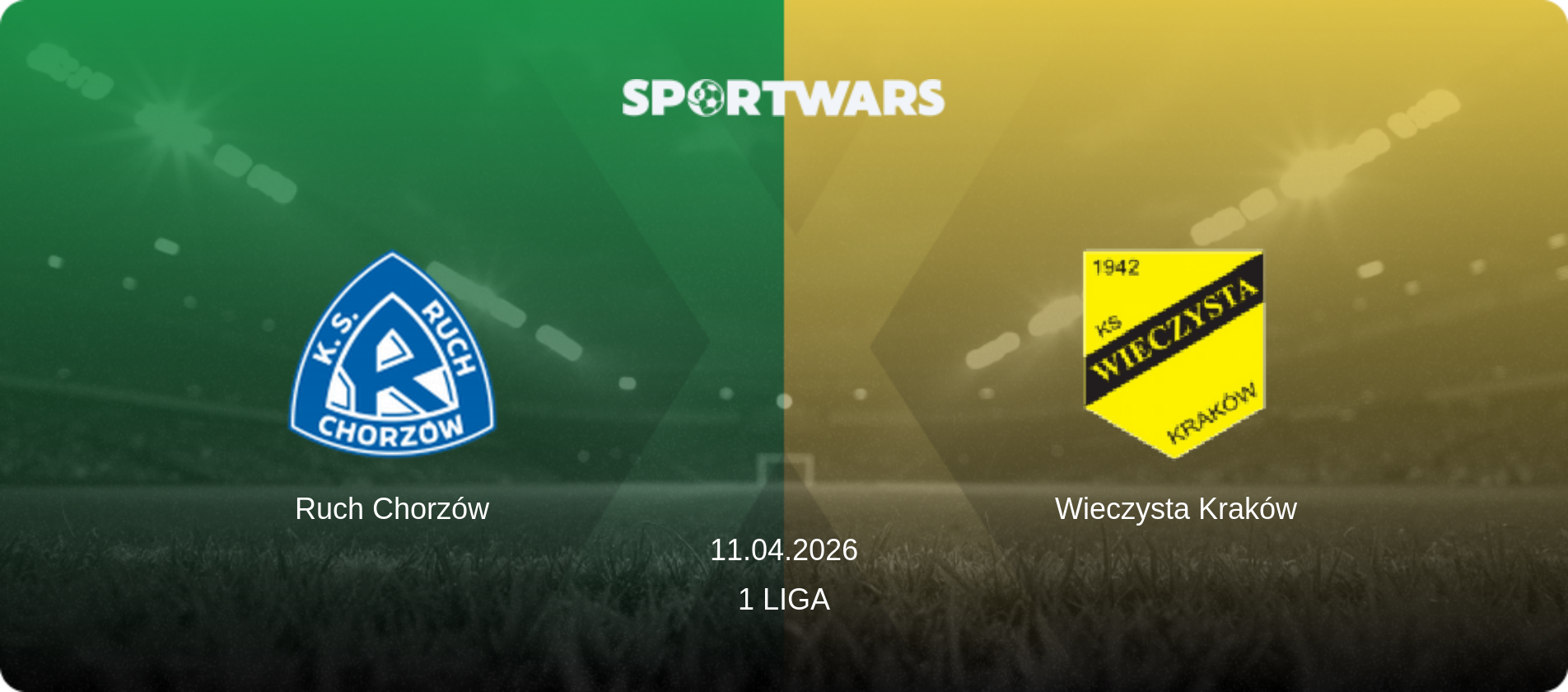 Ruch Chorzów — Wieczysta Kraków, 11.04.2026 — 1 Liga (match preview)