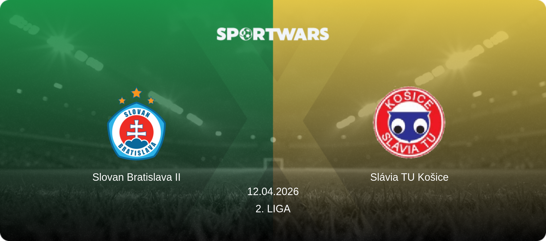 Slovan Bratislava II — Slávia TU Košice, 12.04.2026 — 2. Liga (match preview)