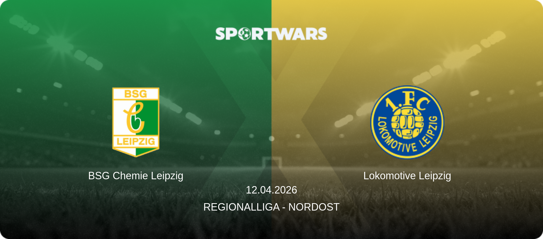 BSG Chemie Leipzig — Lokomotive Leipzig, 12.04.2026 — Regionalliga - Nordost (match preview)
