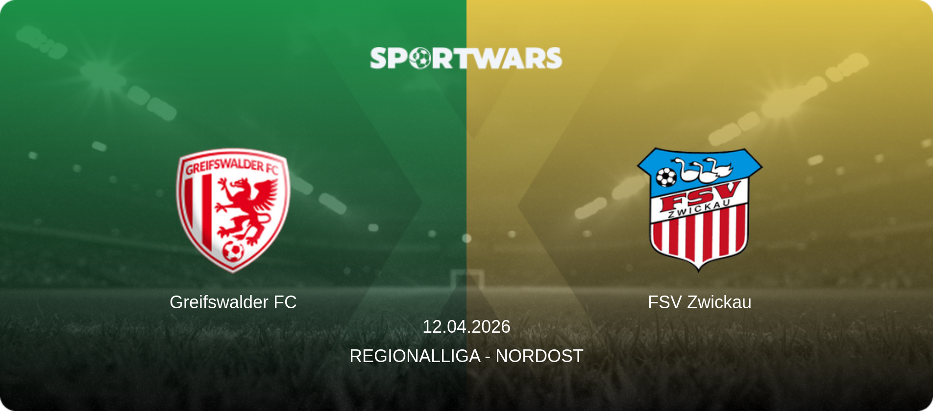 Greifswalder FC — FSV Zwickau, 12.04.2026 — Regionalliga - Nordost (match preview)