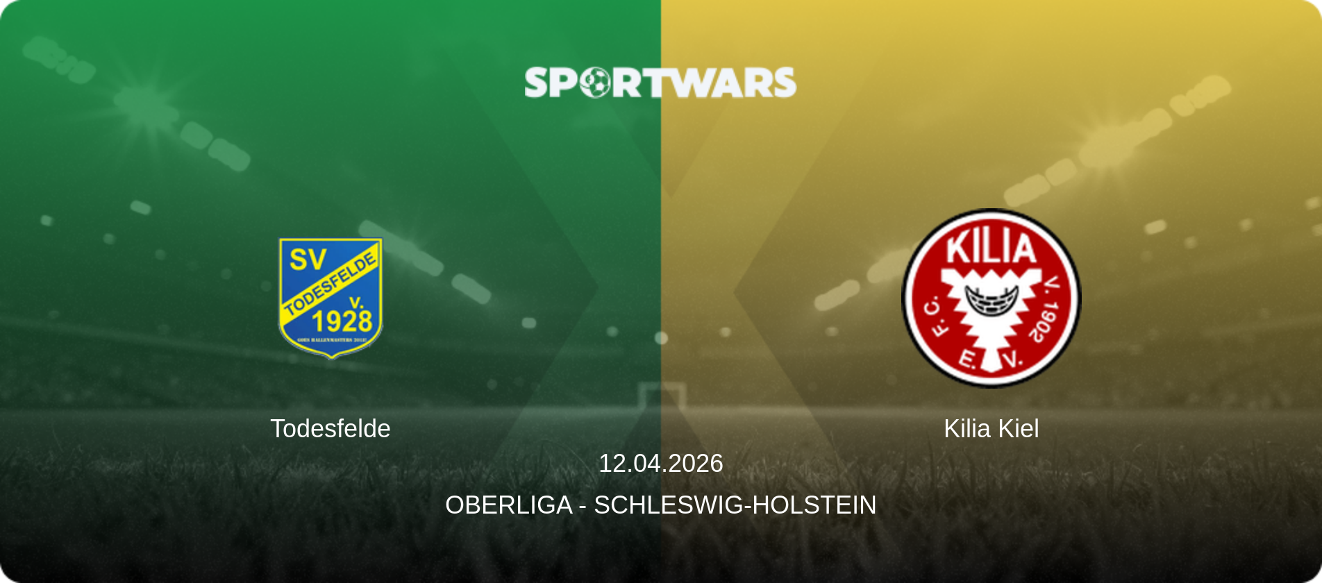 Todesfelde — Kilia Kiel, 12.04.2026 — Oberliga - Schleswig-Holstein (match preview)