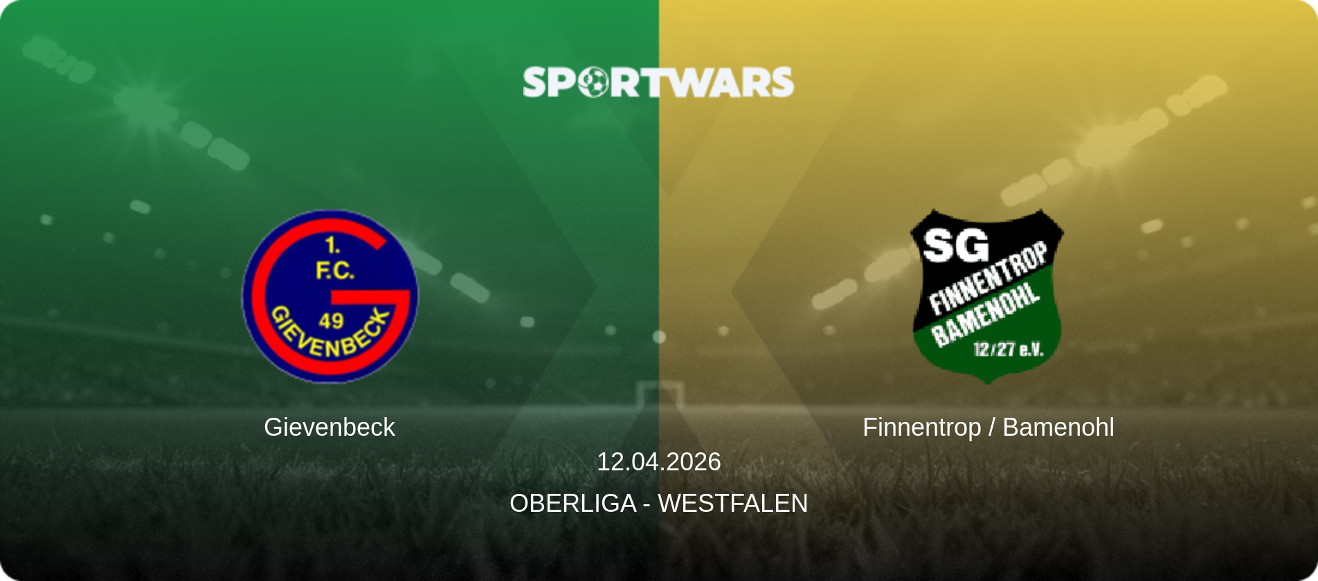 Gievenbeck — Finnentrop / Bamenohl, 12.04.2026 — Oberliga - Westfalen (match preview)