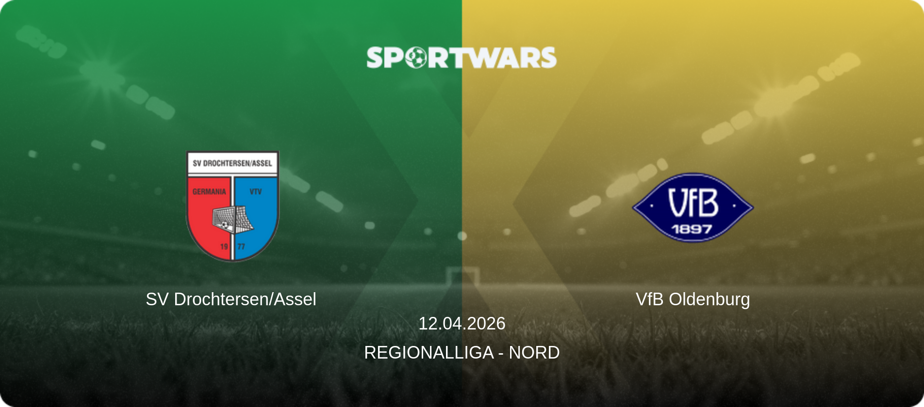 SV Drochtersen/Assel — VfB Oldenburg, 12.04.2026 — Regionalliga - Nord (match preview)