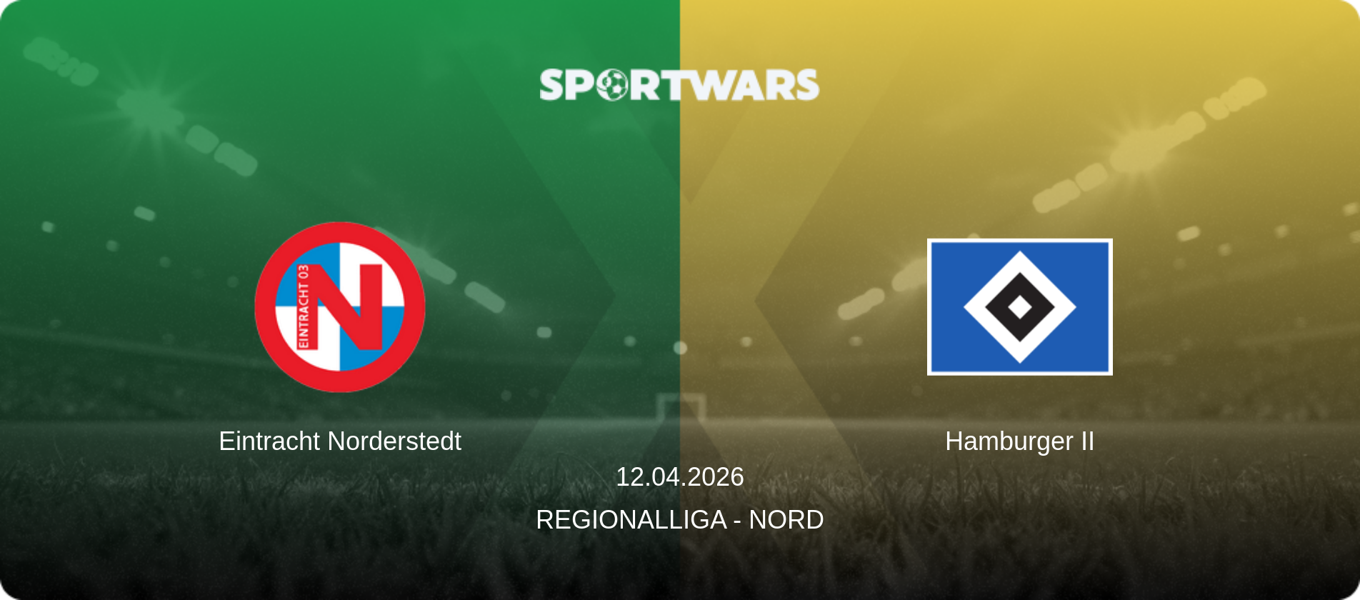 Eintracht Norderstedt — Hamburger II, 12.04.2026 — Regionalliga - Nord (match preview)