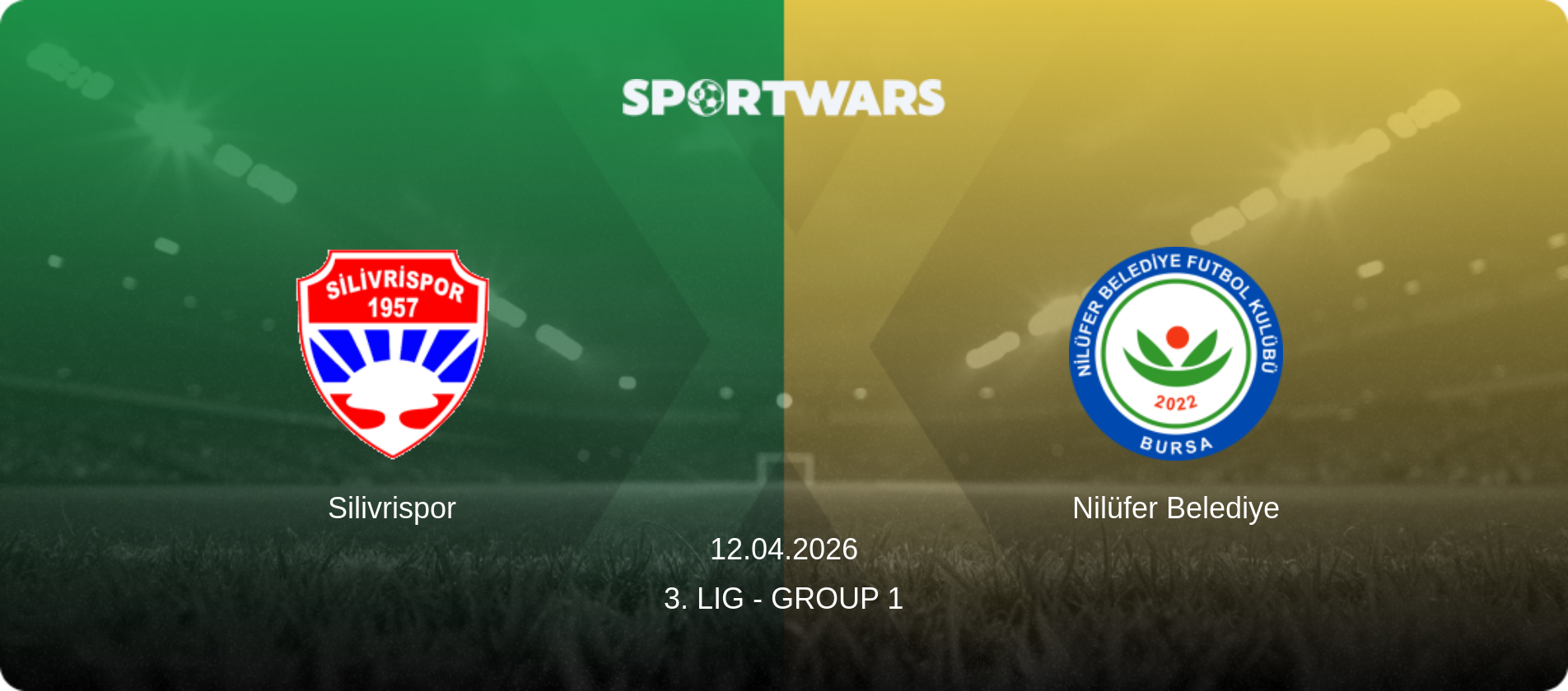 Silivrispor — Nilüfer Belediye, 12.04.2026 — 3. Lig - Group 1 (match preview)