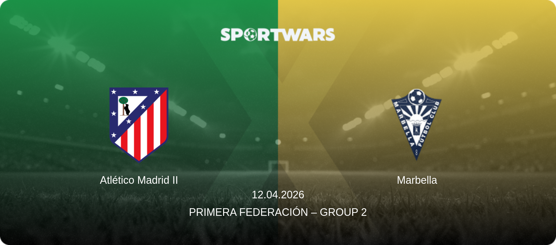Atlético Madrid II — Marbella, 12.04.2026 — Primera Federación – Group 2 (match preview)
