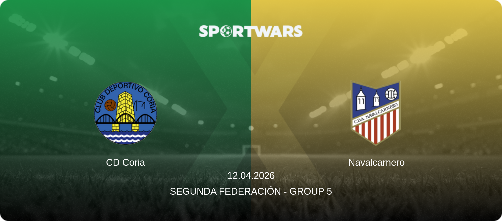 CD Coria — Navalcarnero, 12.04.2026 — Segunda Federación - Group 5 (match preview)