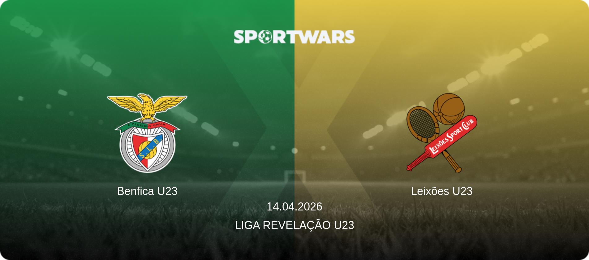 Benfica U23 — Leixões U23, 14.04.2026 — Liga Revelação U23 (match preview)