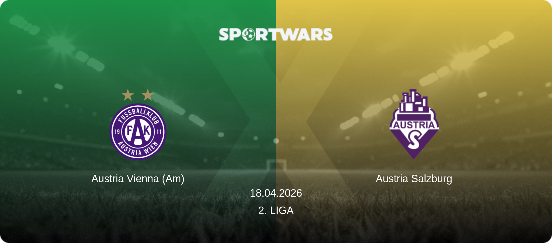 Austria Vienna (Am) — Austria Salzburg, 18.04.2026 — 2. Liga (match preview)