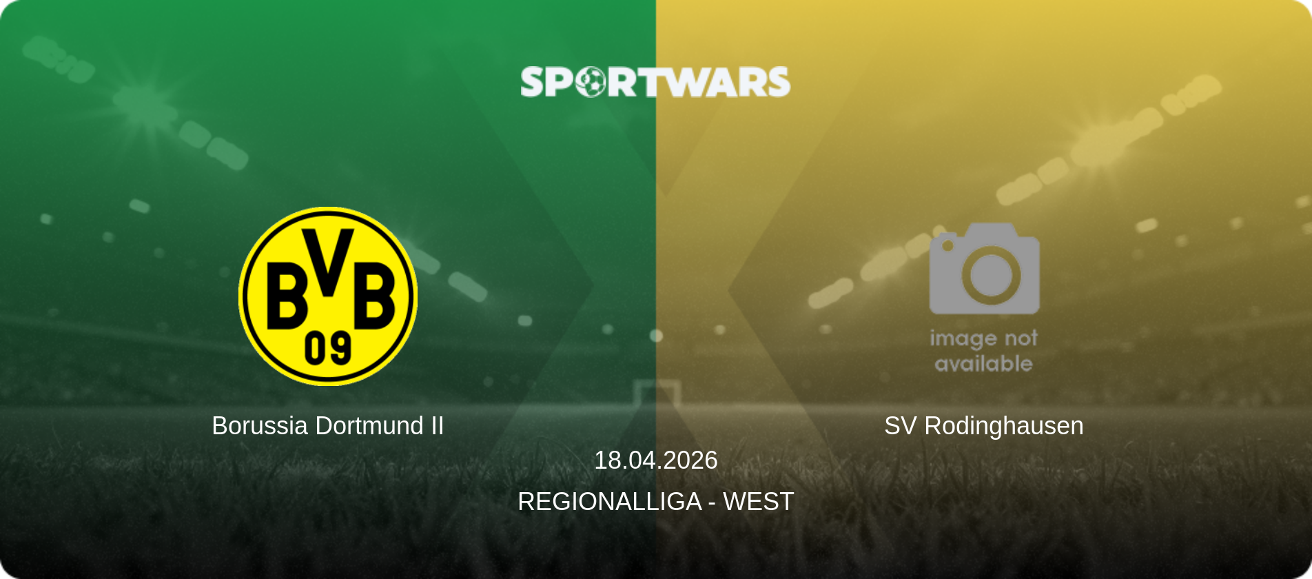 Borussia Dortmund II — SV Rodinghausen, 18.04.2026 — Regionalliga - West (match preview)