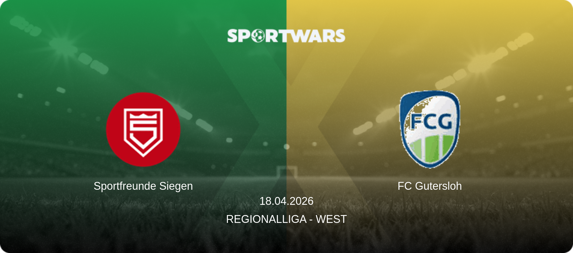 Sportfreunde Siegen — FC Gutersloh, 18.04.2026 — Regionalliga - West (match preview)