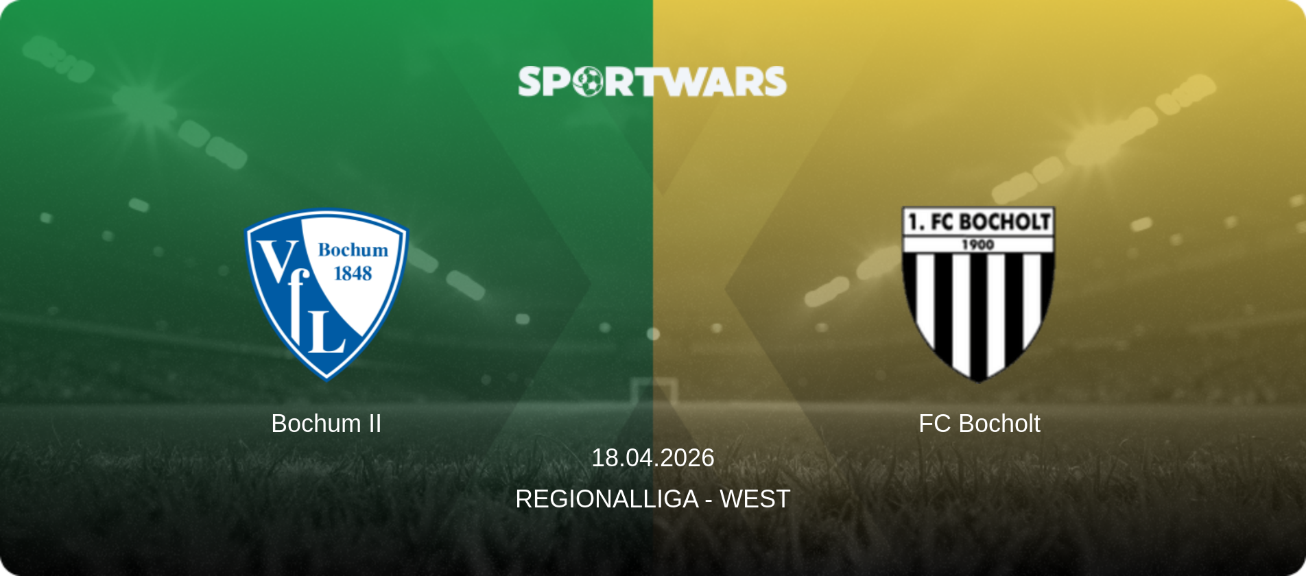 Bochum II — FC Bocholt, 18.04.2026 — Regionalliga - West (match preview)