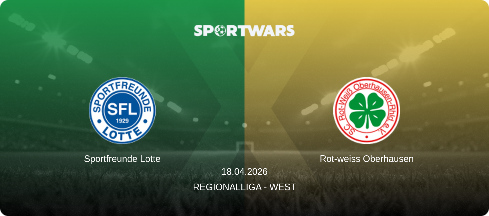 Sportfreunde Lotte — Rot-weiss Oberhausen, 18.04.2026 — Regionalliga - West (match preview)