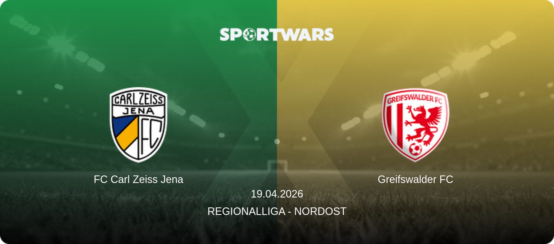 FC Carl Zeiss Jena — Greifswalder FC, 19.04.2026 — Regionalliga - Nordost (match preview)