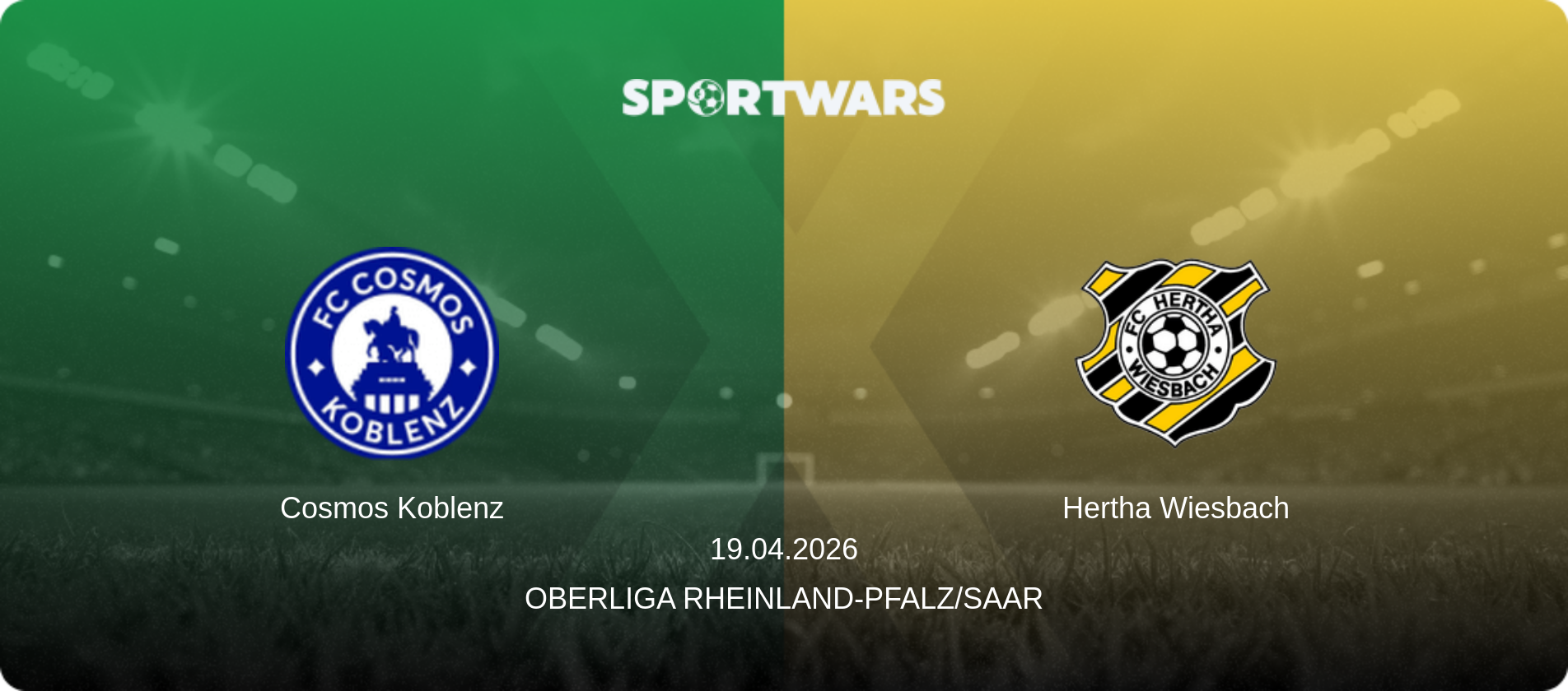 Cosmos Koblenz — Hertha Wiesbach, 19.04.2026 — Oberliga Rheinland-Pfalz/Saar (match preview)
