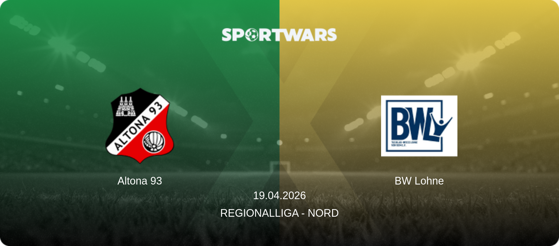 Altona 93 — BW Lohne, 19.04.2026 — Regionalliga - Nord (match preview)