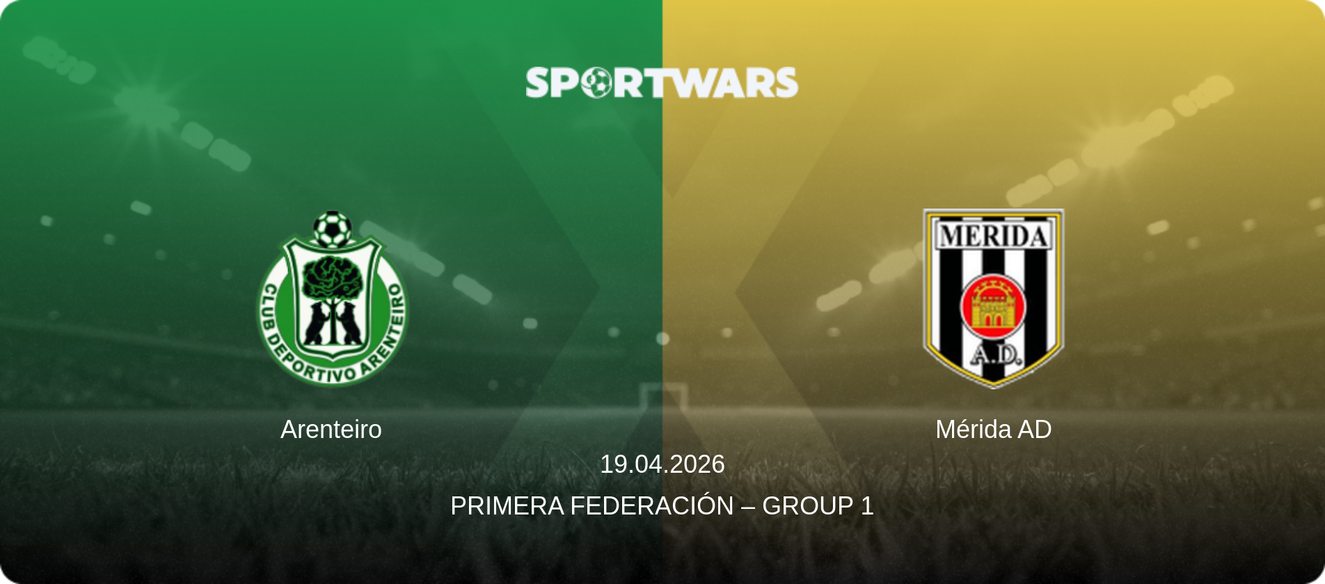 Arenteiro — Mérida AD, 19.04.2026 — Primera Federación – Group 1 (match preview)