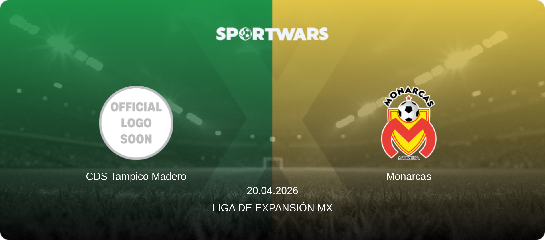 CDS Tampico Madero — Monarcas, 20.04.2026 — Liga de Expansión MX (match preview)