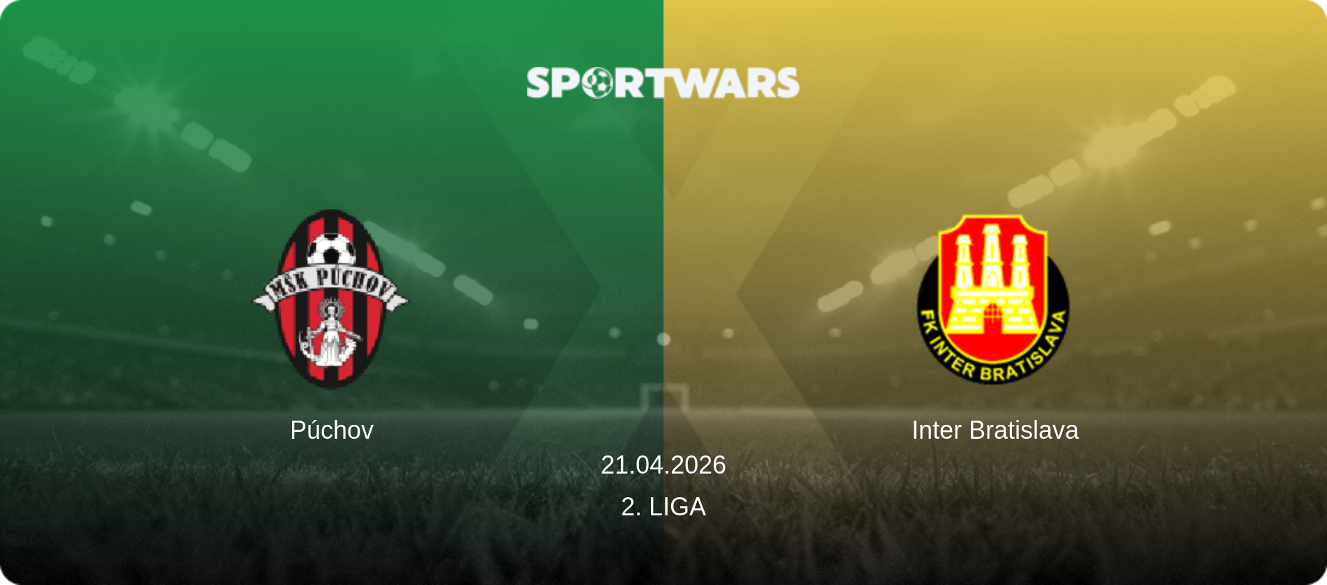 Púchov — Inter Bratislava, 21.04.2026 — 2. Liga (match preview)