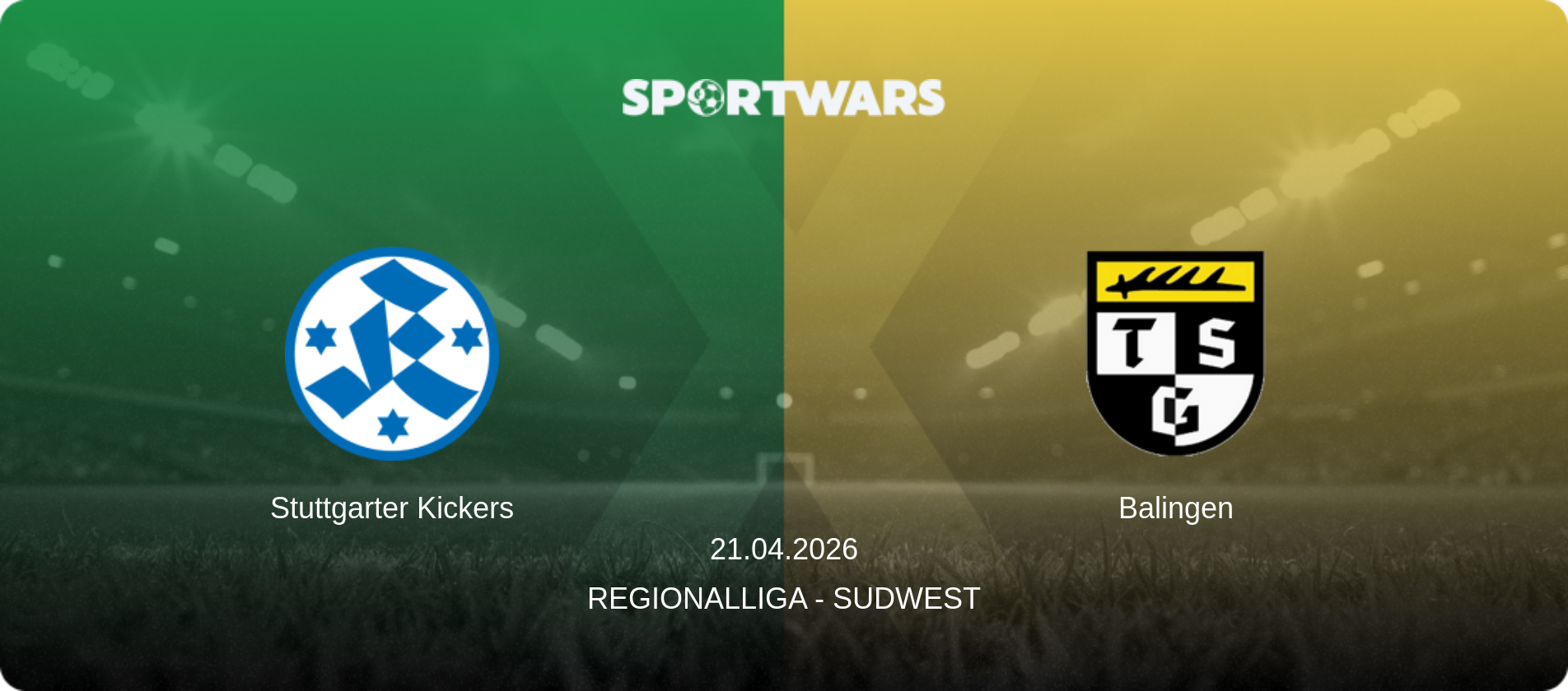 Stuttgarter Kickers — Balingen, 21.04.2026 — Regionalliga - SudWest (match preview)