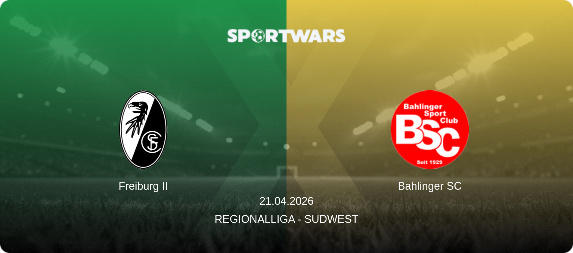 Freiburg II — Bahlinger SC, 21.04.2026 — Regionalliga - SudWest (match preview)