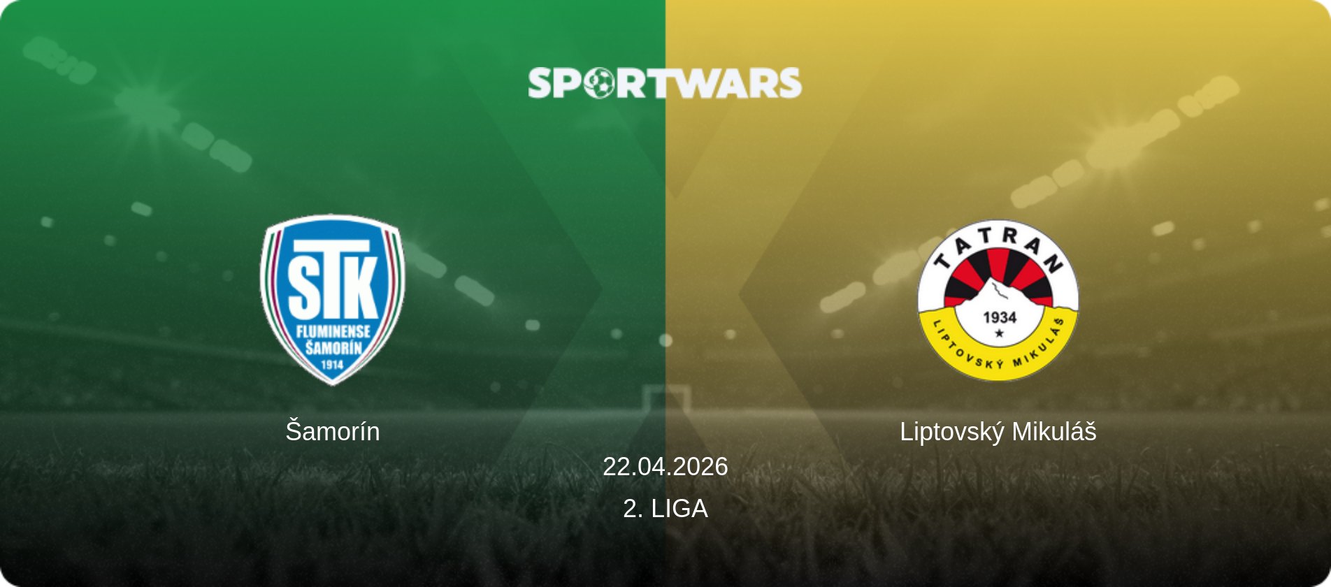 Šamorín — Liptovský Mikuláš, 22.04.2026 — 2. Liga (match preview)