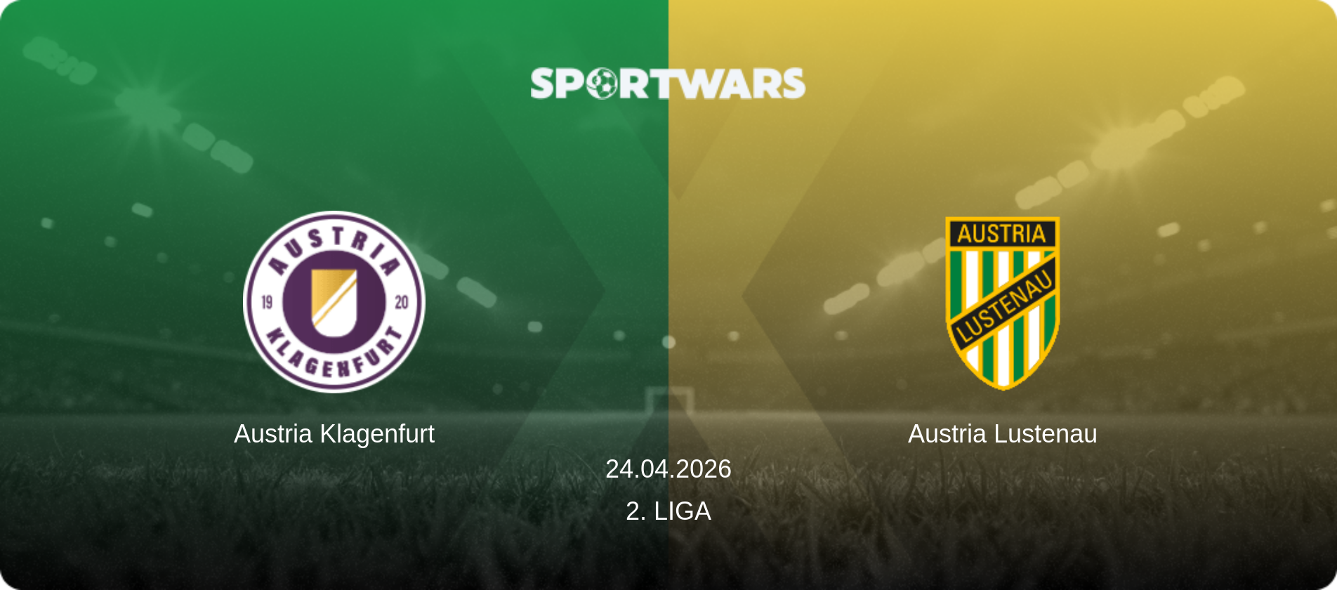 Austria Klagenfurt — Austria Lustenau, 24.04.2026 — 2. Liga (match preview)