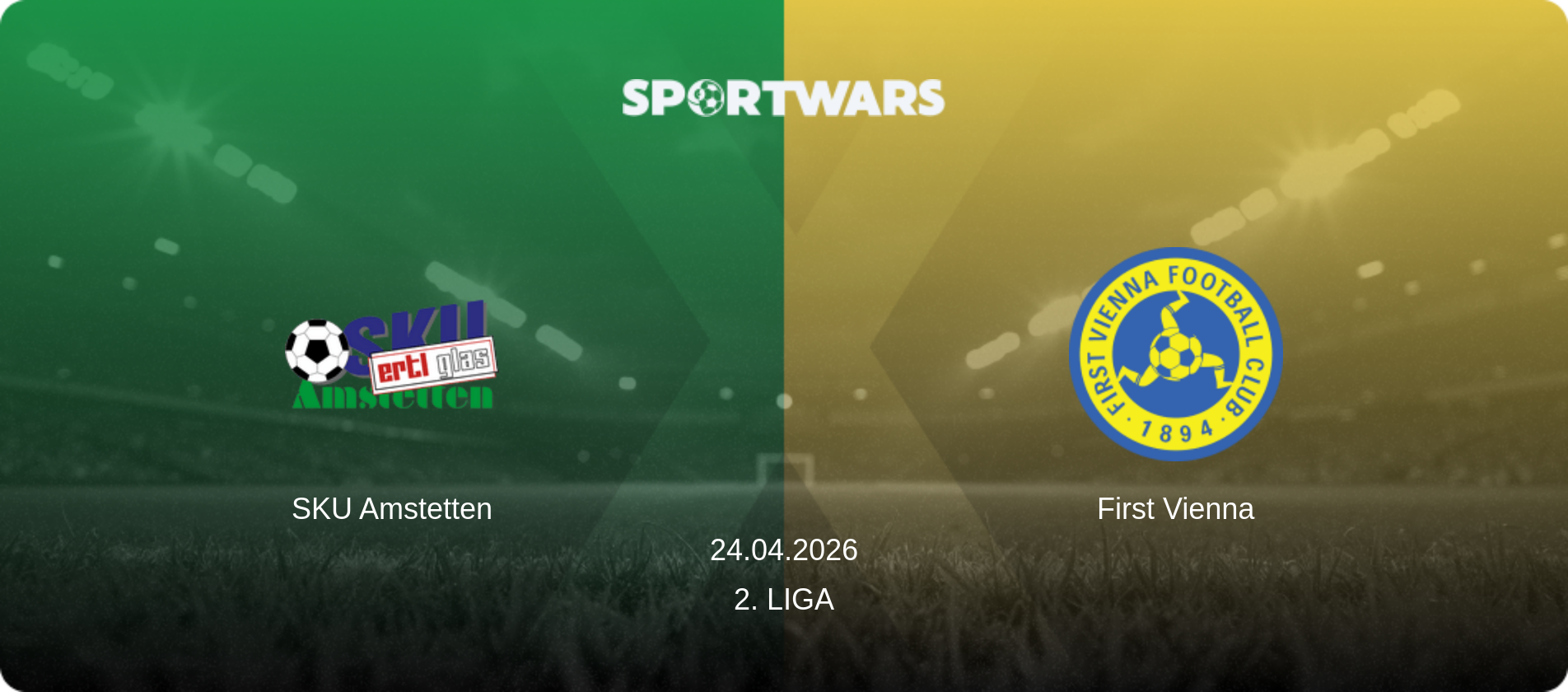 SKU Amstetten — First Vienna, 24.04.2026 — 2. Liga (match preview)