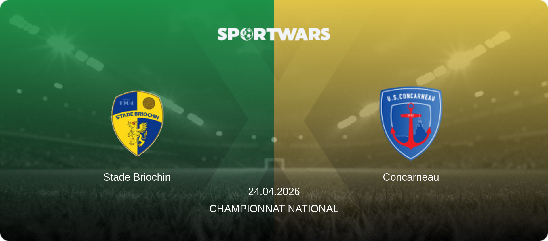 Stade Briochin — Concarneau, 24.04.2026 — Championnat National (match preview)