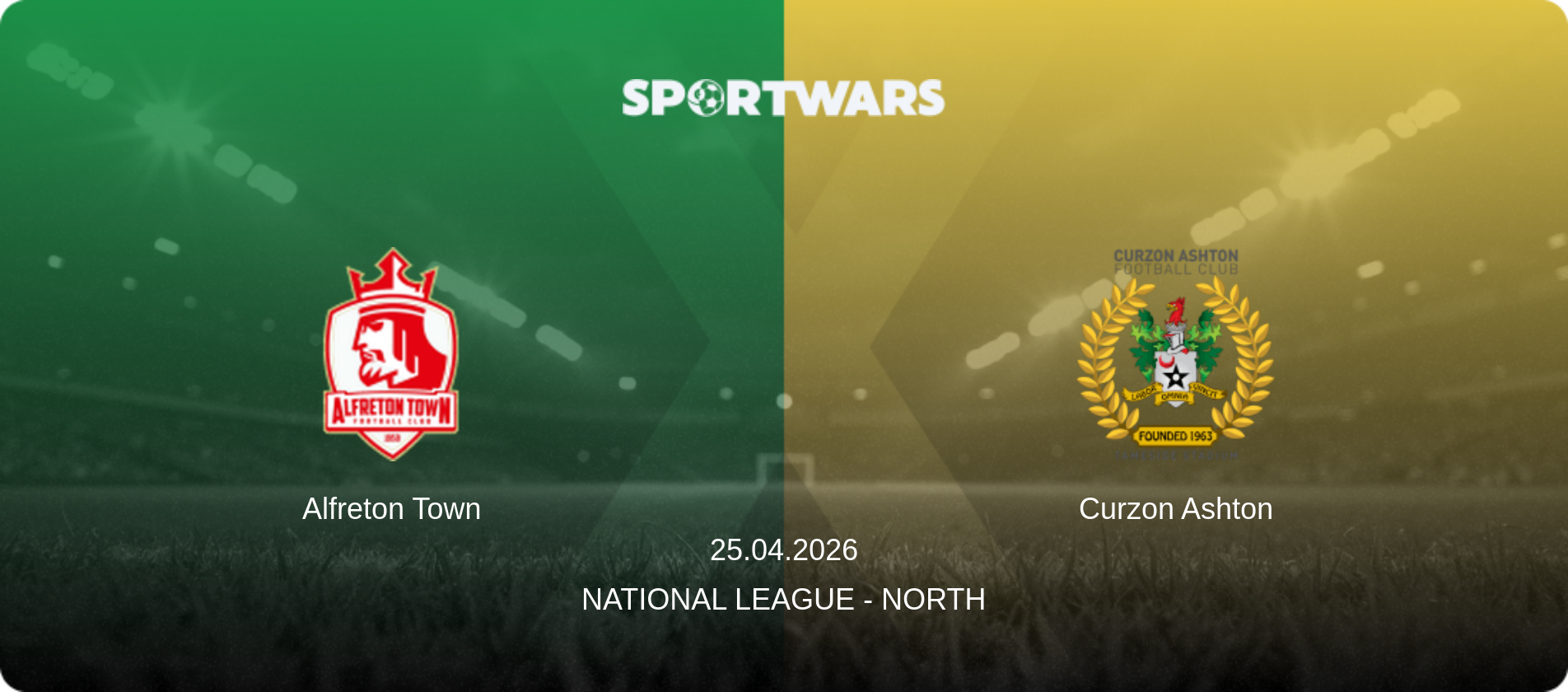Alfreton Town — Curzon Ashton, 25.04.2026 — National League - North (match preview)