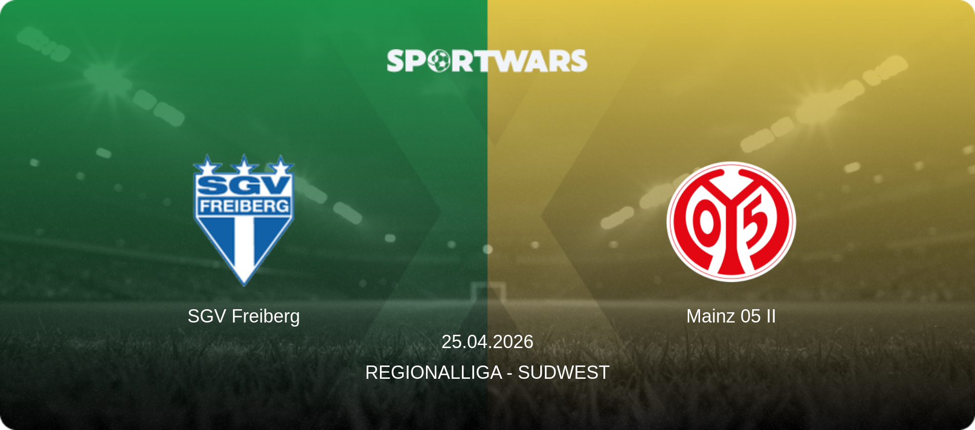 SGV Freiberg — Mainz 05 II, 25.04.2026 — Regionalliga - SudWest (match preview)