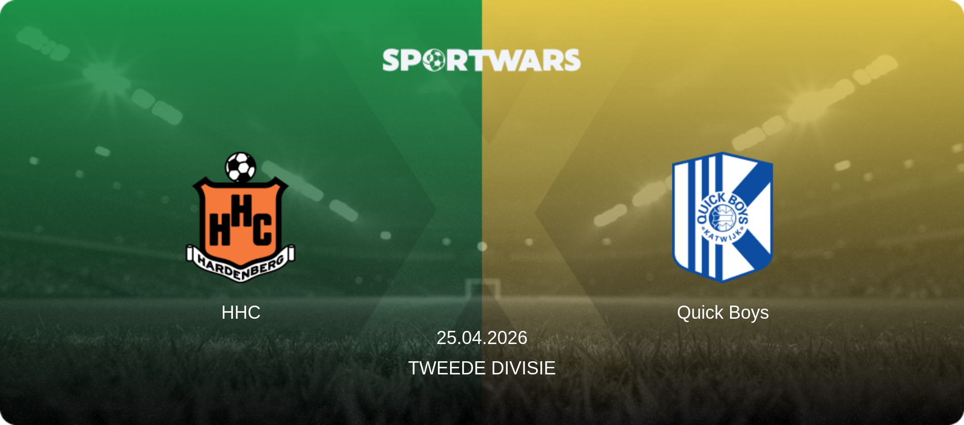 HHC — Quick Boys, 25.04.2026 — Tweede Divisie (match preview)