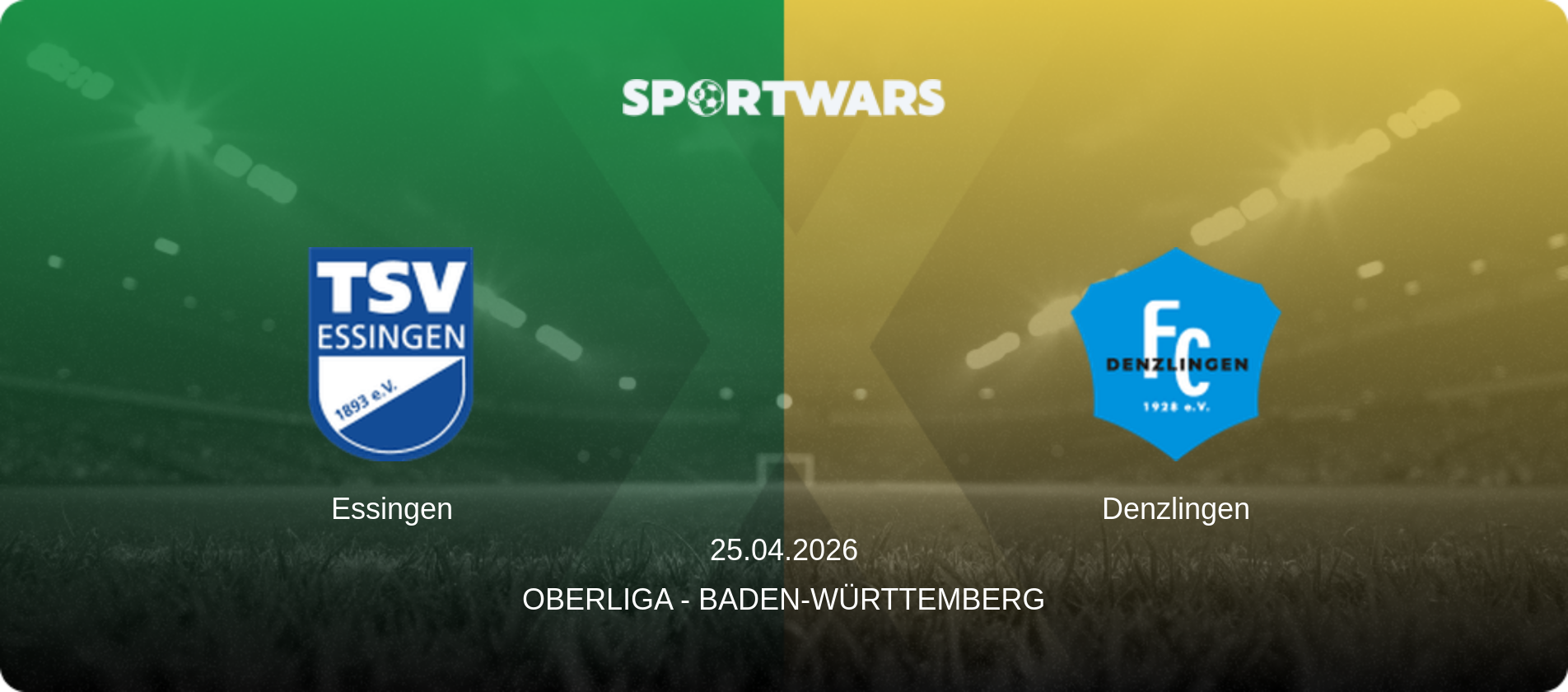 Essingen — Denzlingen, 25.04.2026 — Oberliga - Baden-Württemberg (match preview)