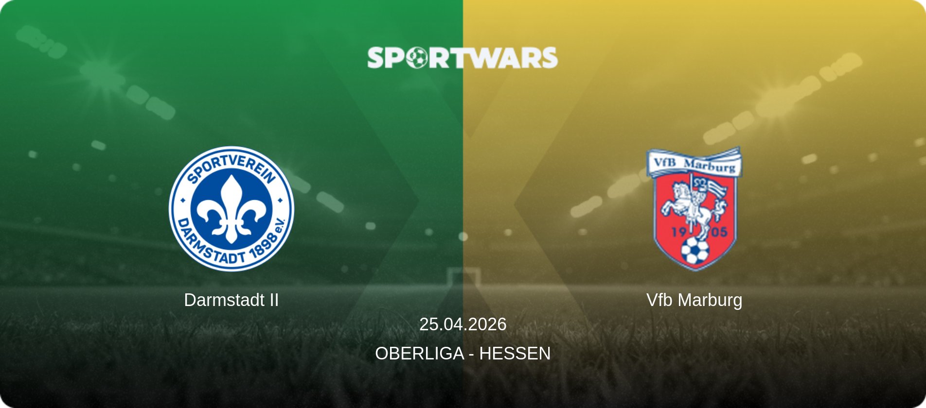 Darmstadt II — Vfb Marburg, 25.04.2026 — Oberliga - Hessen (match preview)