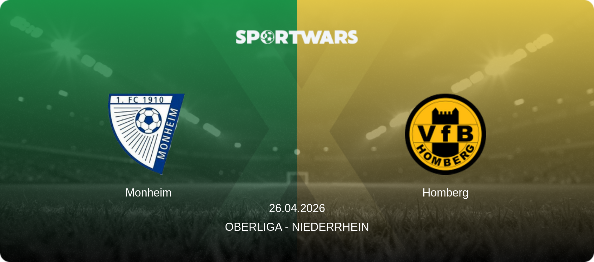 Monheim — Homberg, 26.04.2026 — Oberliga - Niederrhein (match preview)