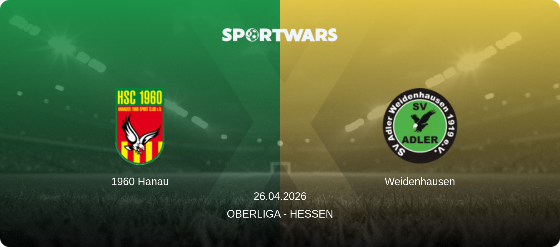 1960 Hanau — Weidenhausen, 26.04.2026 — Oberliga - Hessen (match preview)