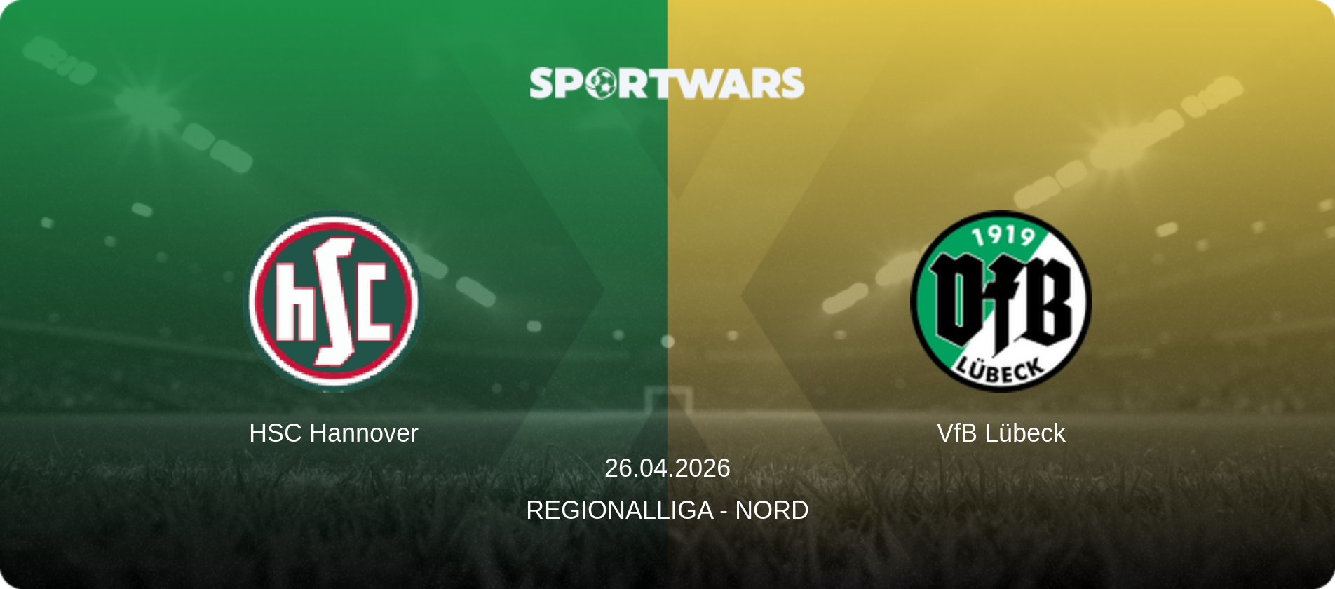 HSC Hannover — VfB Lübeck, 26.04.2026 — Regionalliga - Nord (match preview)