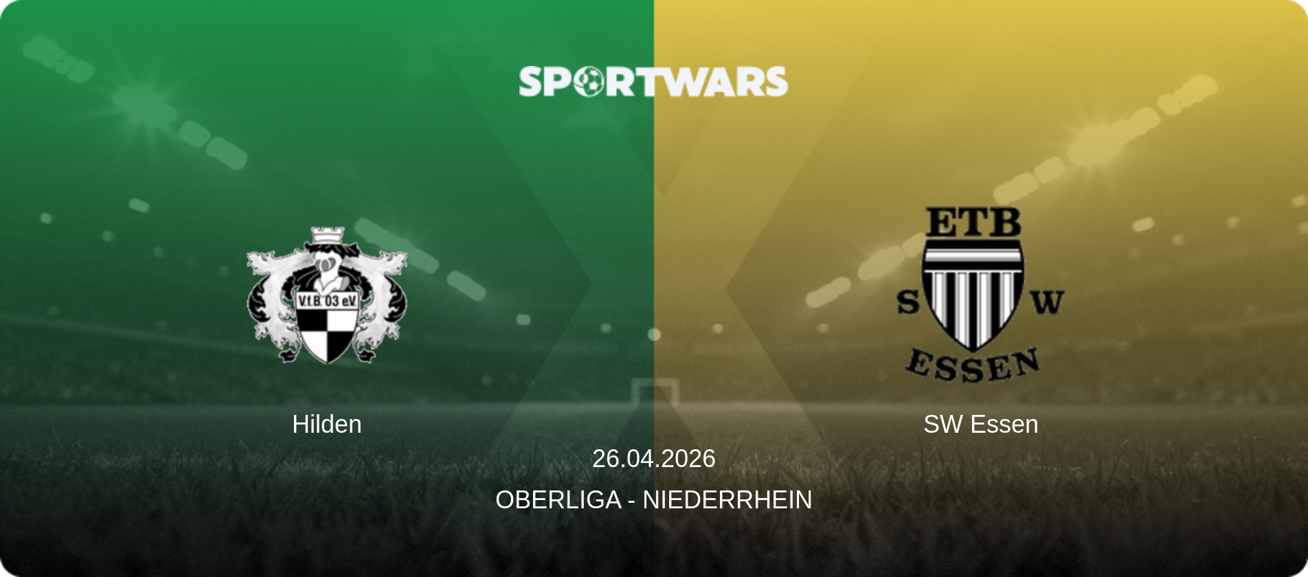 Hilden — SW Essen, 26.04.2026 — Oberliga - Niederrhein (match preview)