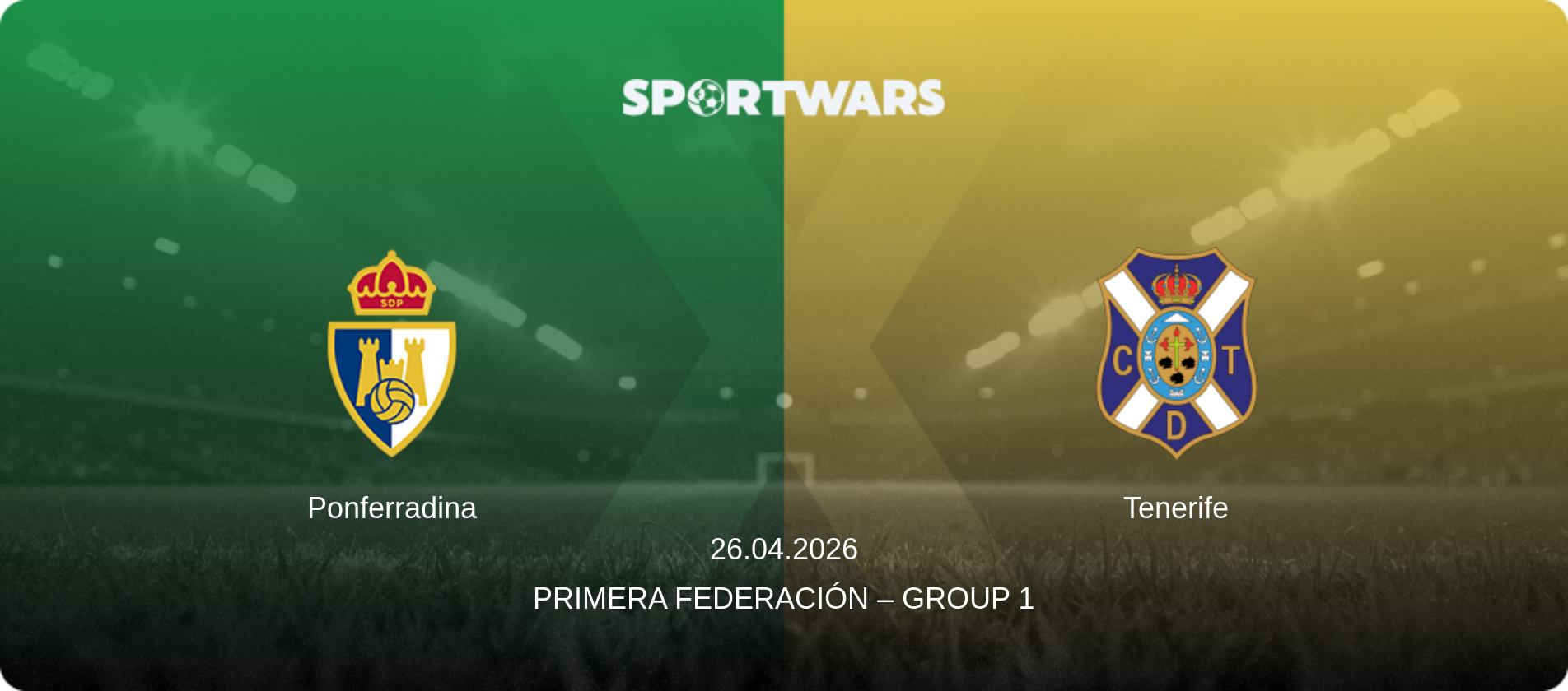 Ponferradina — Tenerife, 26.04.2026 — Primera Federación – Group 1 (match preview)