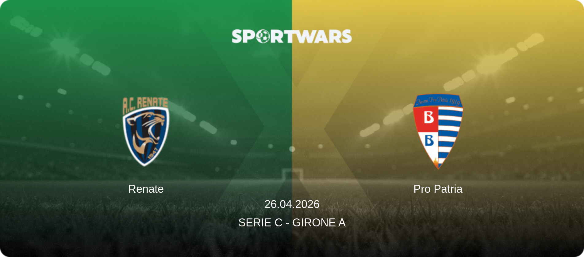 Renate — Pro Patria, 26.04.2026 — Serie C - Girone A (match preview)