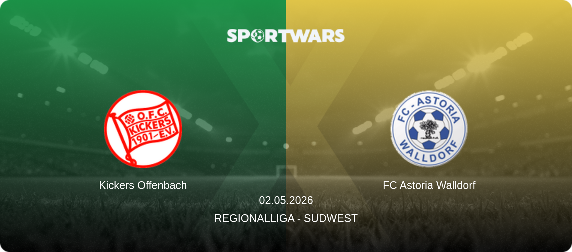 Kickers Offenbach — FC Astoria Walldorf, 02.05.2026 — Regionalliga - SudWest (match preview)
